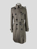Burberry khaki trench belted coat size UK12/US8