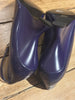Liviana Conti purple leather pointy toe wedges size UK6/US8