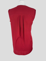 Loro Piana red sleeveless top size UK14/US10