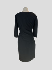 Diane Von Furstenberg black 3/4 sleeve dress size UK16/US12