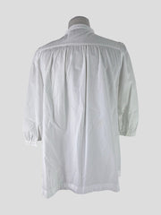 Burberry Brit white 100% cotton 3/4 sleeve shirt size UK10/US6