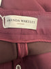 Amanda Wakeley burgundy straight leg trousers size UK16/US12