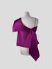 Roland Mouret purple evening one shoulder top size UK8/US4