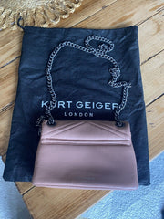 Kurt Geiger pink mini Mayfair embellished crossbody bag