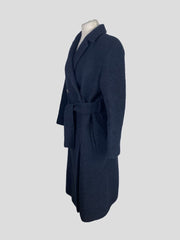 Sandro navy wool blend coat size UK6/US2