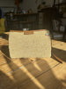 Isabel Marant straw beige & brown clutch bag