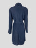 Chanel dark navy belted raincoat size UK12/US8