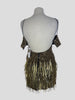 Alice + Olivia gold sequins sleeveless party top size UK6/US2