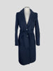 Claudie Pierlot navy wool blend coat size UK8/US4