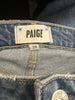 Paige blue cotton blend wide leg jeans size UK8/US4