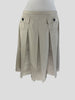 Burberry beige cotton blend A- Line skirt size UK12/US8
