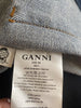 Ganni blue denim 100% cotton belted coat size UK10/US6