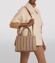 Max Mara beige leather Whitney medium handbag