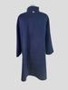 Carolina Herrera navy 100% wool A- Line coat size UK10/US6