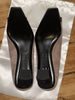 Roger Vivier beige & black suede heels size UK6/US8