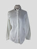 Zanetti white cotton blend long sleeve shirt size UK12/US8
