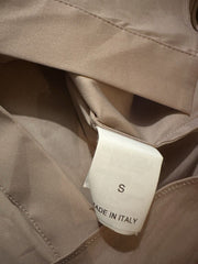 Brunello Cucinelli beige cotton blend shirt sleeve shirt size UK8/US4