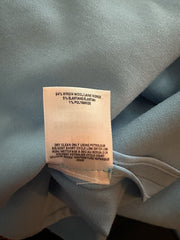 Oscar De La Renta blue virgin wool blend belted dress Size UK10/US6