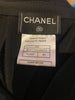 Chanel black 100% silk A- Line skirt size UK12/US8