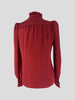 Isabel Marant red 100% silk long sleeve shirt size UK8/US4