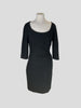 Diane Von Furstenberg black 3/4 sleeve dress size UK16/US12