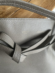 Celine grey phantom cabas leather large tote handbag