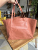 Celine salmon horizontal cabas leather medium tote handbag