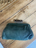 Marni green leather small clutch