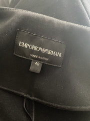 Emporio Armani black long sleeve jacket size UK8/US4