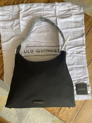 Lulu Guiness black nylon medium handbag