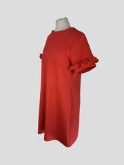 Sosandar orange short sleeve dress size UK16/US12