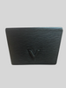 Louis Vuitton black leather Trapeze pochette clutch