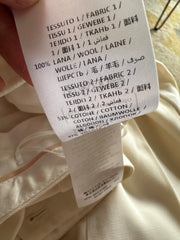 Stella McCartney cream 100% wool trousers size UK14/US10