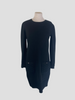 Chanel black cashmere blend long sleeve dress size UK10/US6
