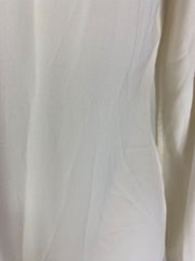 Dorothee Schumacher cream silk blend long sleeve shirt size UK10/US6