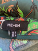 ME+EM green print recycled polyester midi skirt size UK8/US4