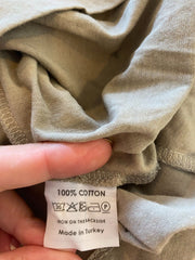 Dries Van Noten taupe 100% cotton short sleeve T- shirt size UK6/US2