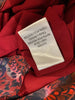 Saloni red print 100% silk 3/4 sleeve dress size UK6/US2