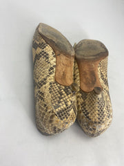 Prada beige snake skin kitten heels size UK6/US8