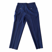Ralph Lauren navy striped 100% wool cropped trousers size UK8/US4