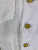 L`Agence white 100% linen long sleeve shirt size UK8/US4