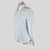 Theory white cotton blend long sleeve shirt size UK10/US6