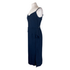 Roland Mouret navy cotton blend sleeveless dress size UK16/US12