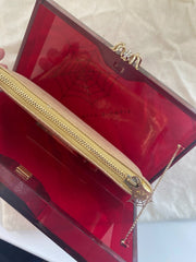 Charlotte Olympia red spider clutch evening bag