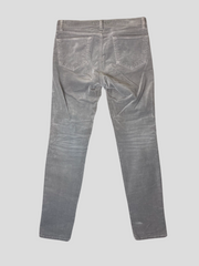 J. Brand grey cord cotton blend skinny jeans size UK12/US8