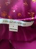 Diane Von Furstenberg purple print 100% silk dress size UK8/US4
