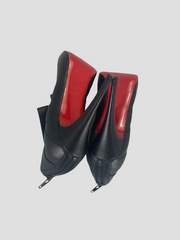 Christian Louboutin black leather heels size UK6/US8