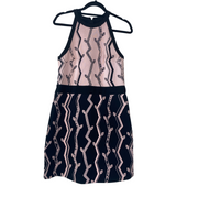 Phillip Lim black & pink cotton blend sleeveless dress size UK8/US4