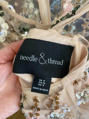 Needle and Thread powder pink sequins sleeveless dress size UK8/US4
