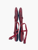 Prada red patent leather flat sandals size UK6/US8